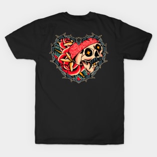 Skull rock rose T-Shirt